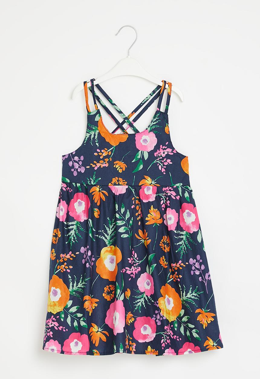 Pop Candy - sleeveless dress - navy