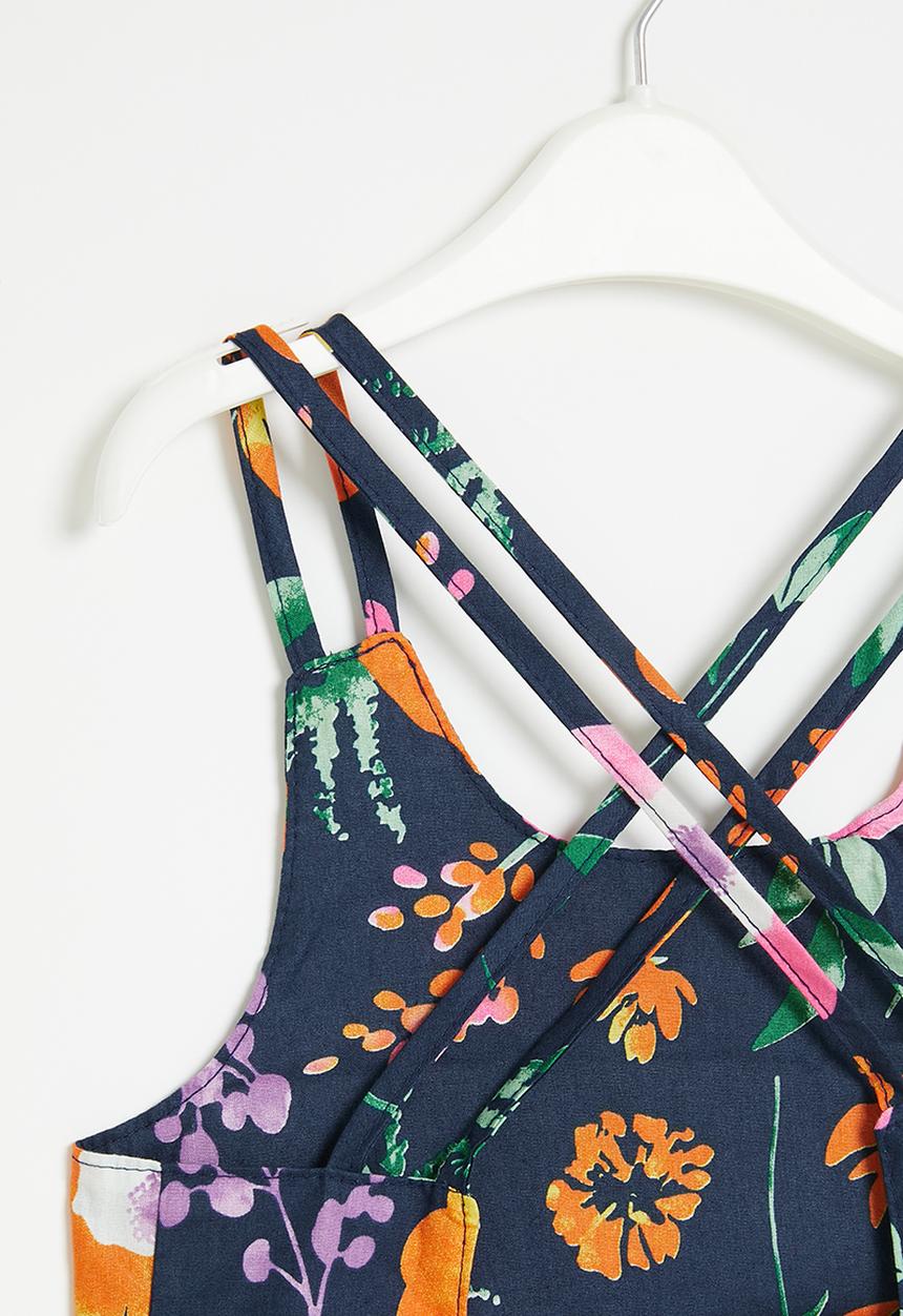 Pop Candy - sleeveless dress - navy