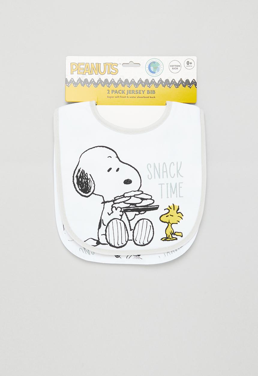 The Character Group (Legacy) - Snoopy 2pk jersey bib - white