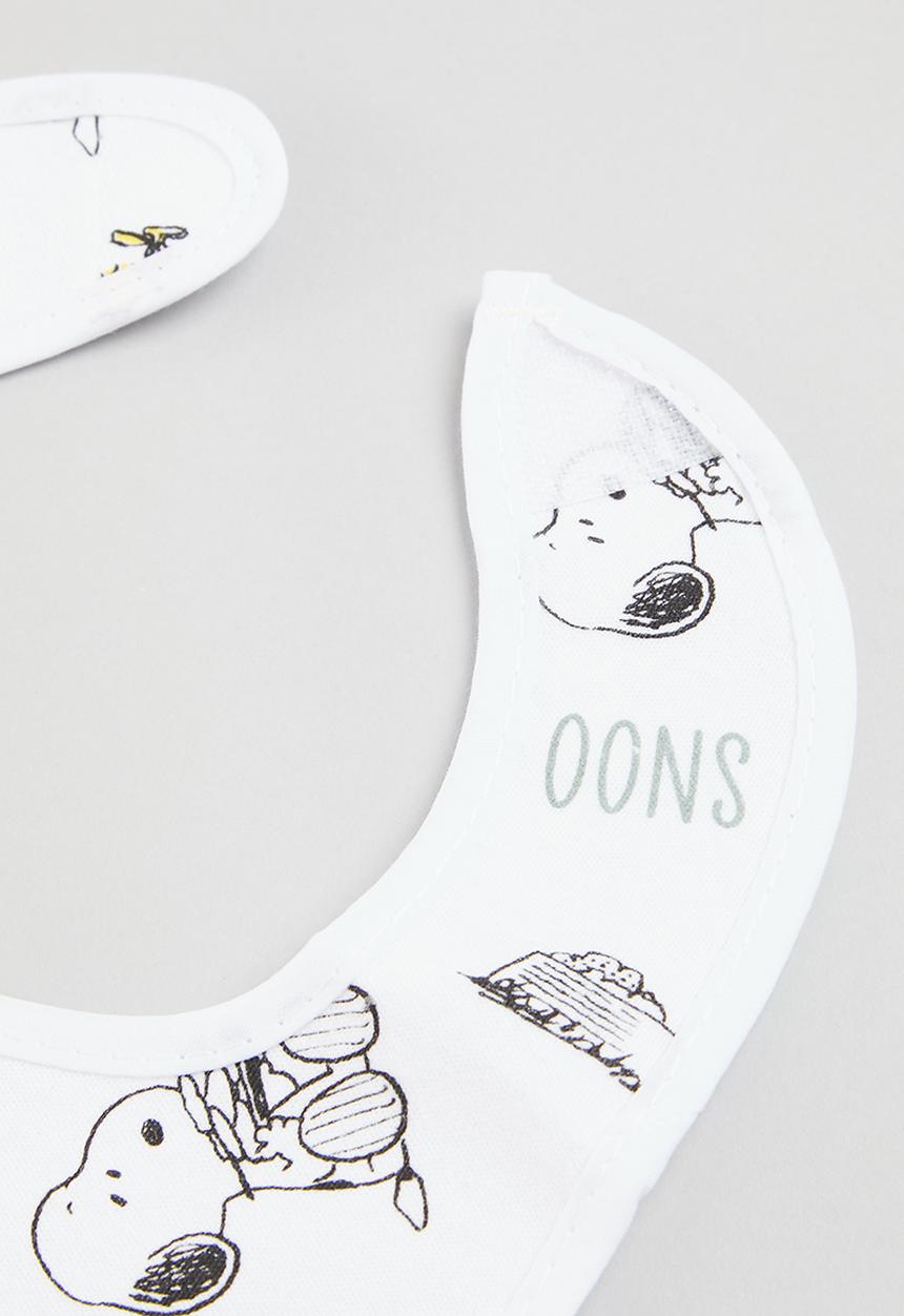 The Character Group (Legacy) - Snoopy 2pk jersey bib - white