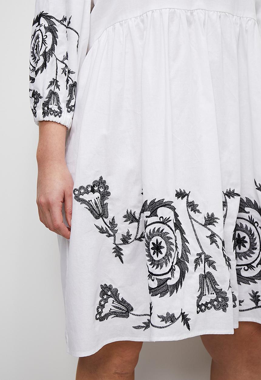 Superbalist - A-line boho mini dress - white