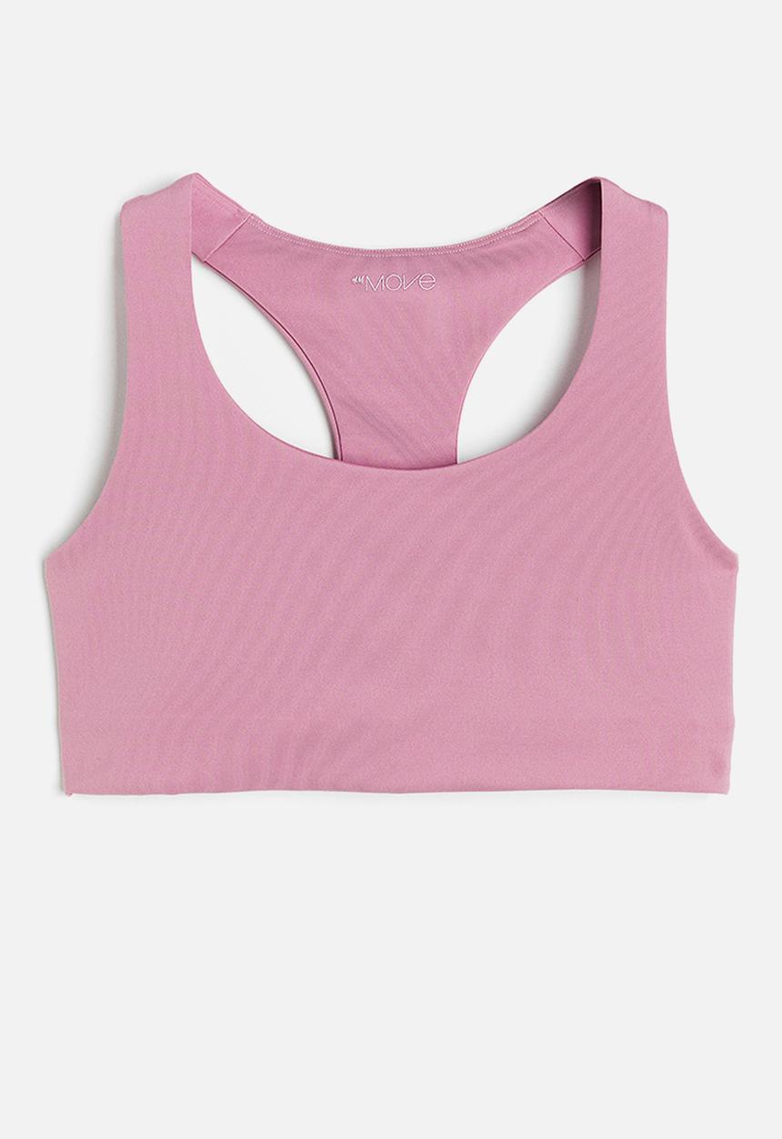 H&M - Drymove™ medium support sports bra - pink