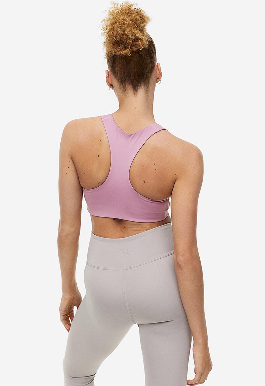 H&M - Drymove™ medium support sports bra - pink