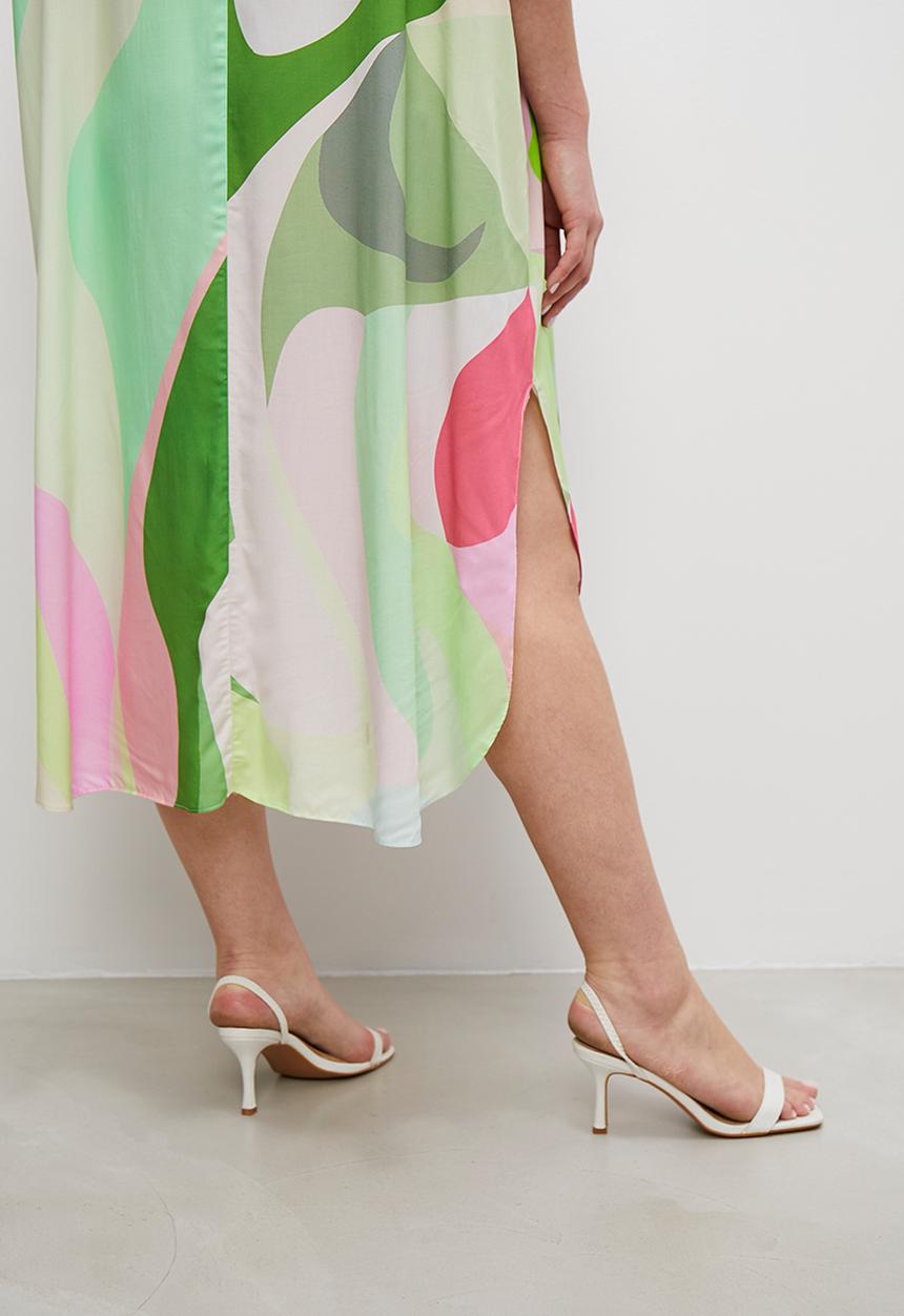 Superbalist - Button through kaftan dress - bold abstract geo