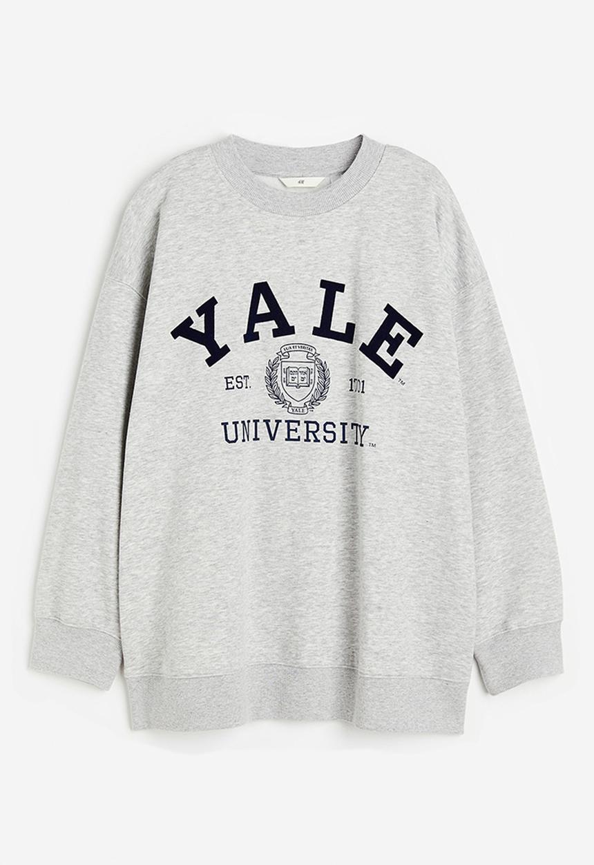 H&M - Oversized sweatshirt - light grey marl yale