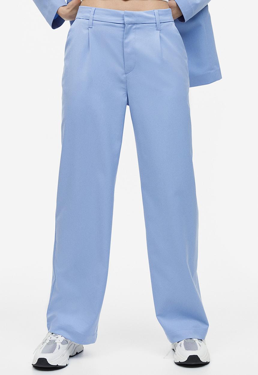 H&M - Tailored trousers - light blue