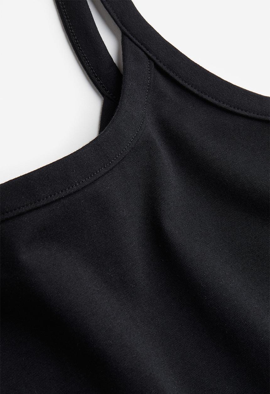 H&M - Cotton vest top - black