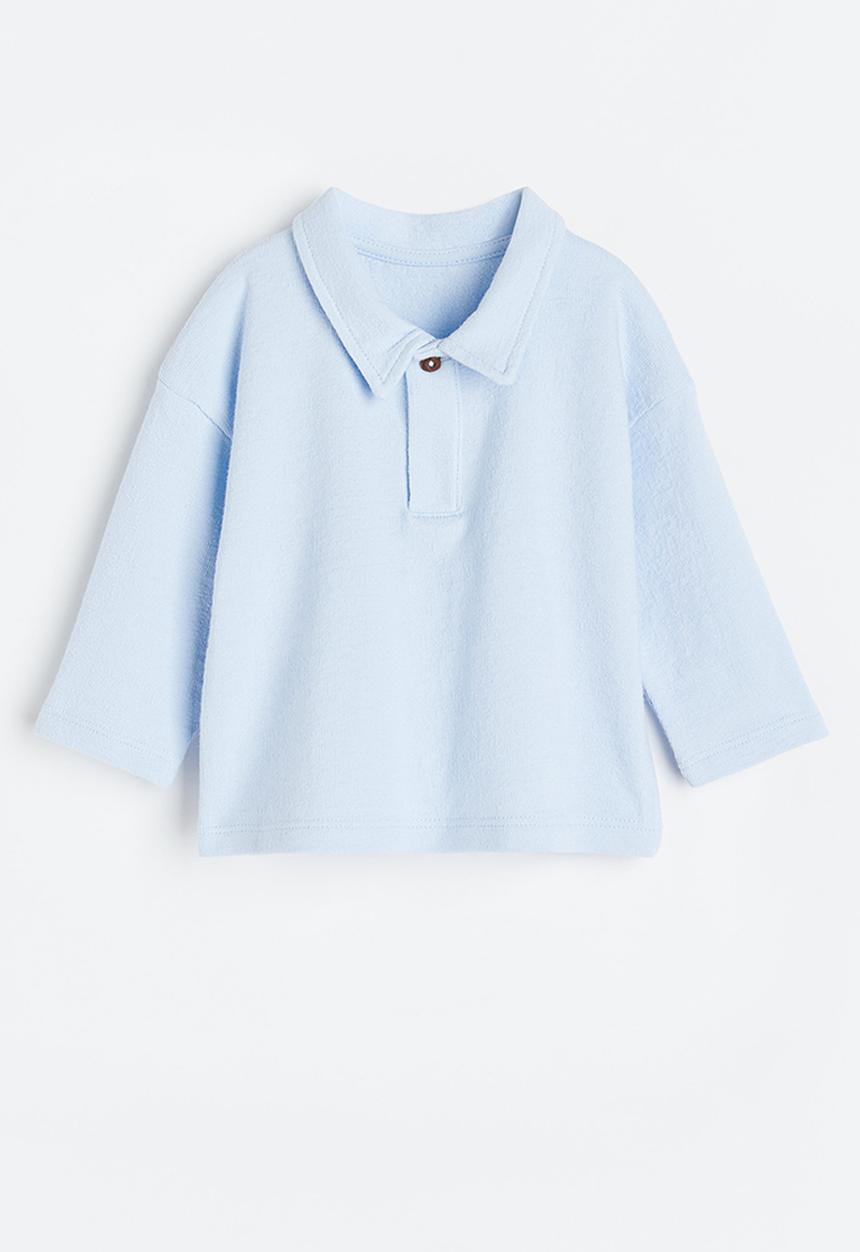 H&M - Cotton rugby shirt - light blue