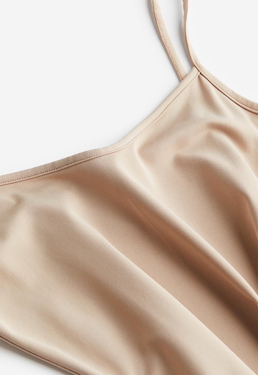 H&M - Strappy microfibre top - beige