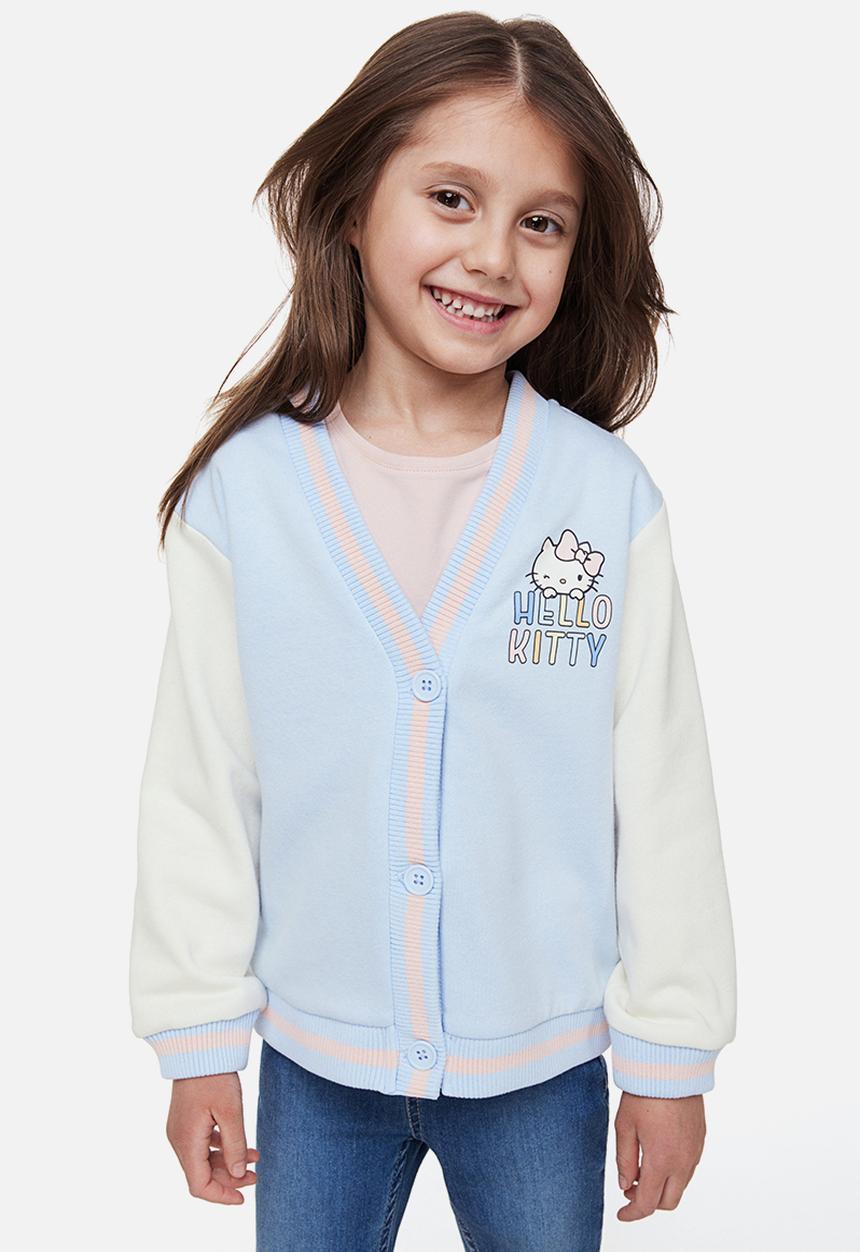 H&M - Printed cardigan - light blue hello kitty 