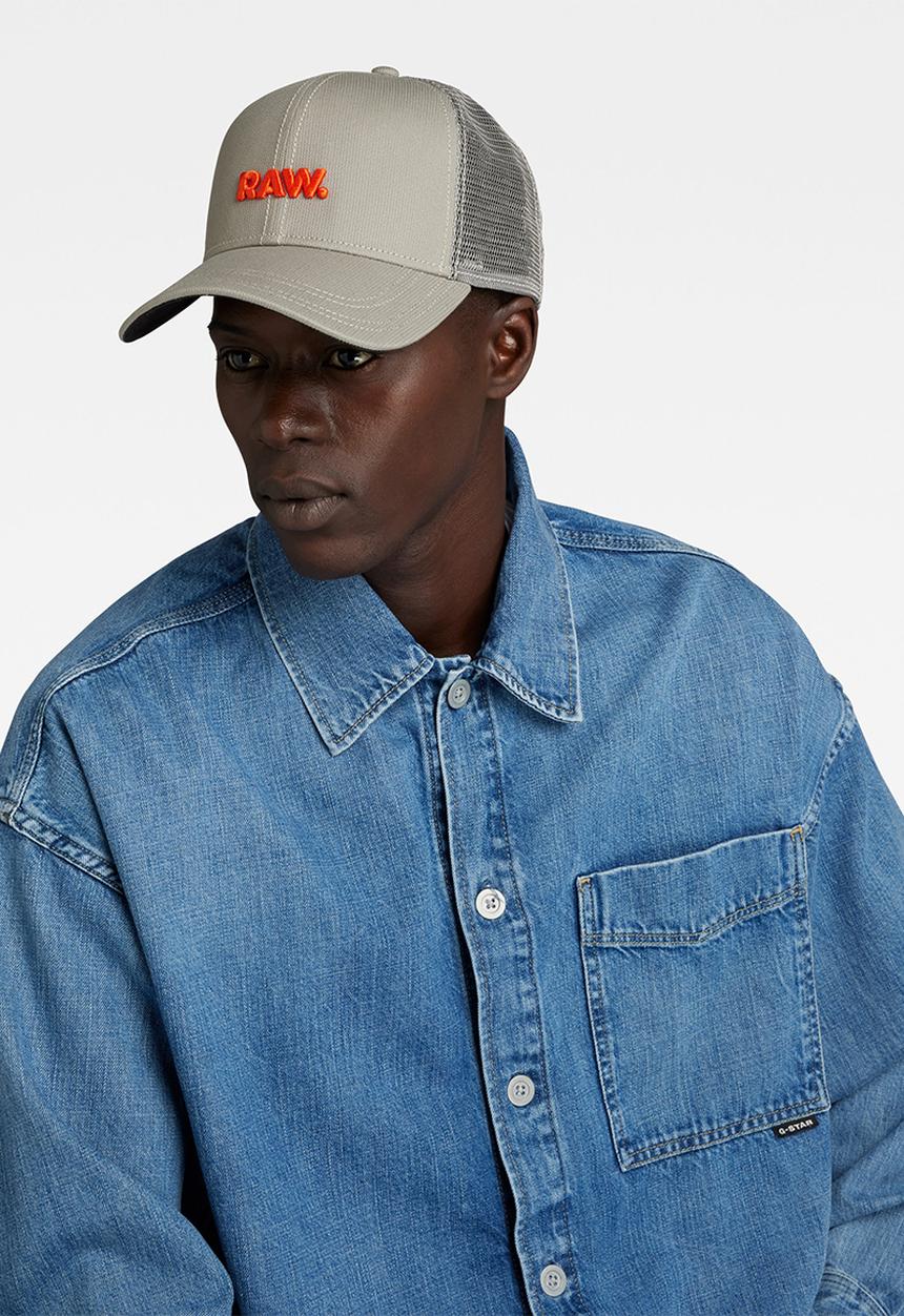 G-STAR - Raw embro baseball trucker cap - elephant skin