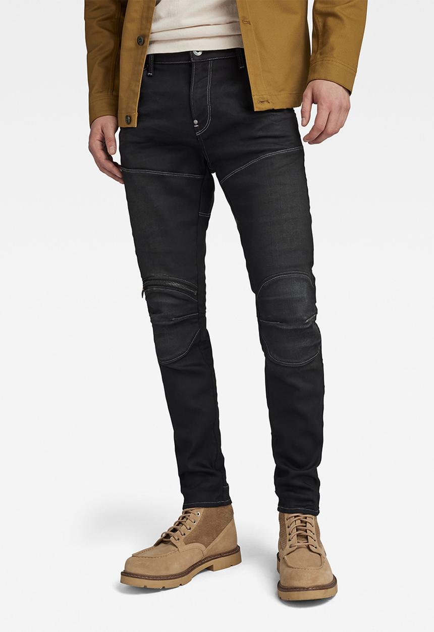 G-STAR - 5620 3D Zip Knee Skinny Slander black r superstretch - new dk aged