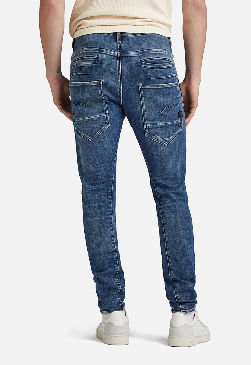 G-STAR - D-Staq 3D Slim Heavy elto pure superstretch - antique faded orinoco blue destroyed