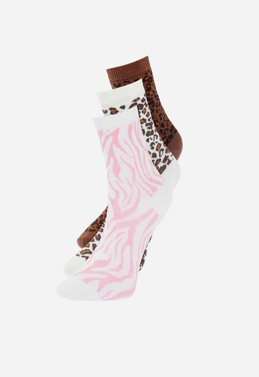 Trendyol - 3 Pack animal print socks - multi