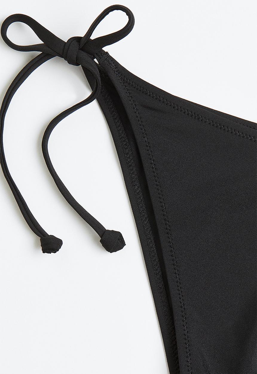 H&M - Tie tanga bikini bottoms - black