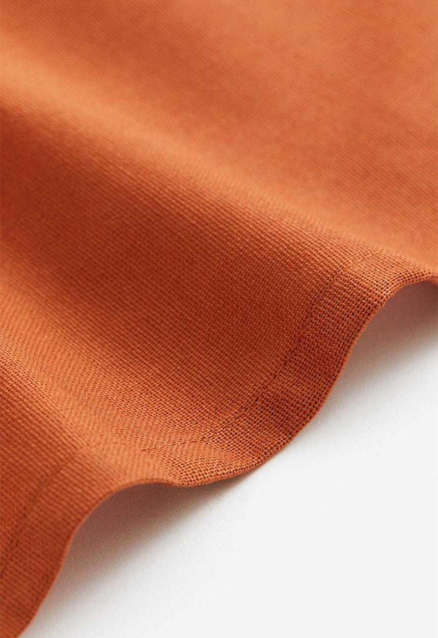 H&M - 4 Pack cotton napkins - dark orange 