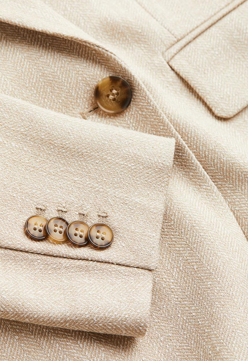 H&M - Double-breasted blazer - light beige