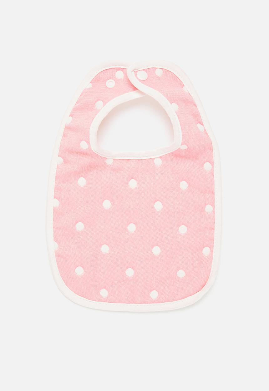 Pop Candy - Baby bib - pink & white