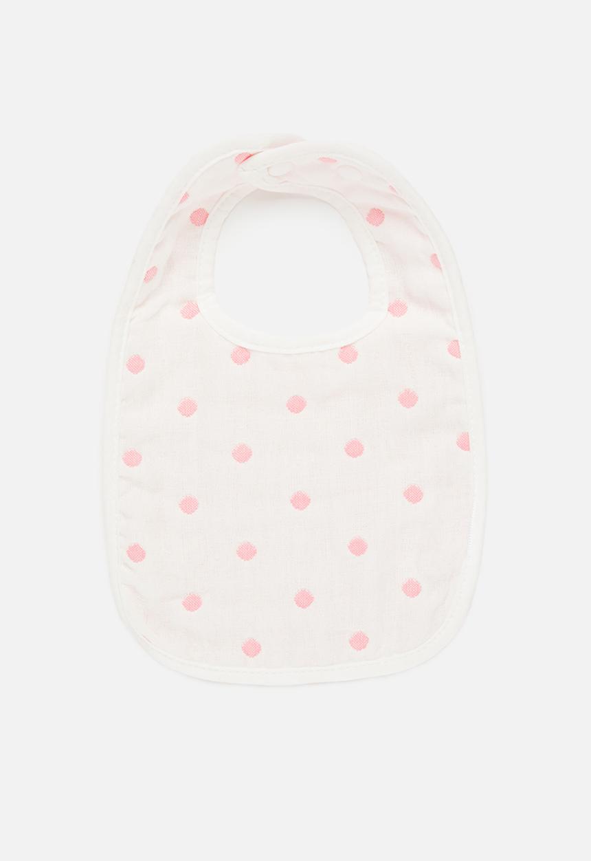 Pop Candy - Baby bib - pink & white