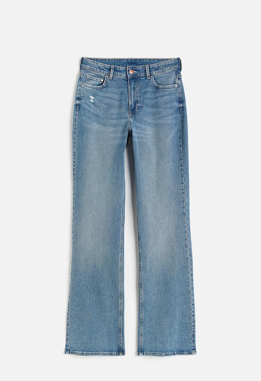 H&M - Curvy fit bootcut high jeans - denim blue