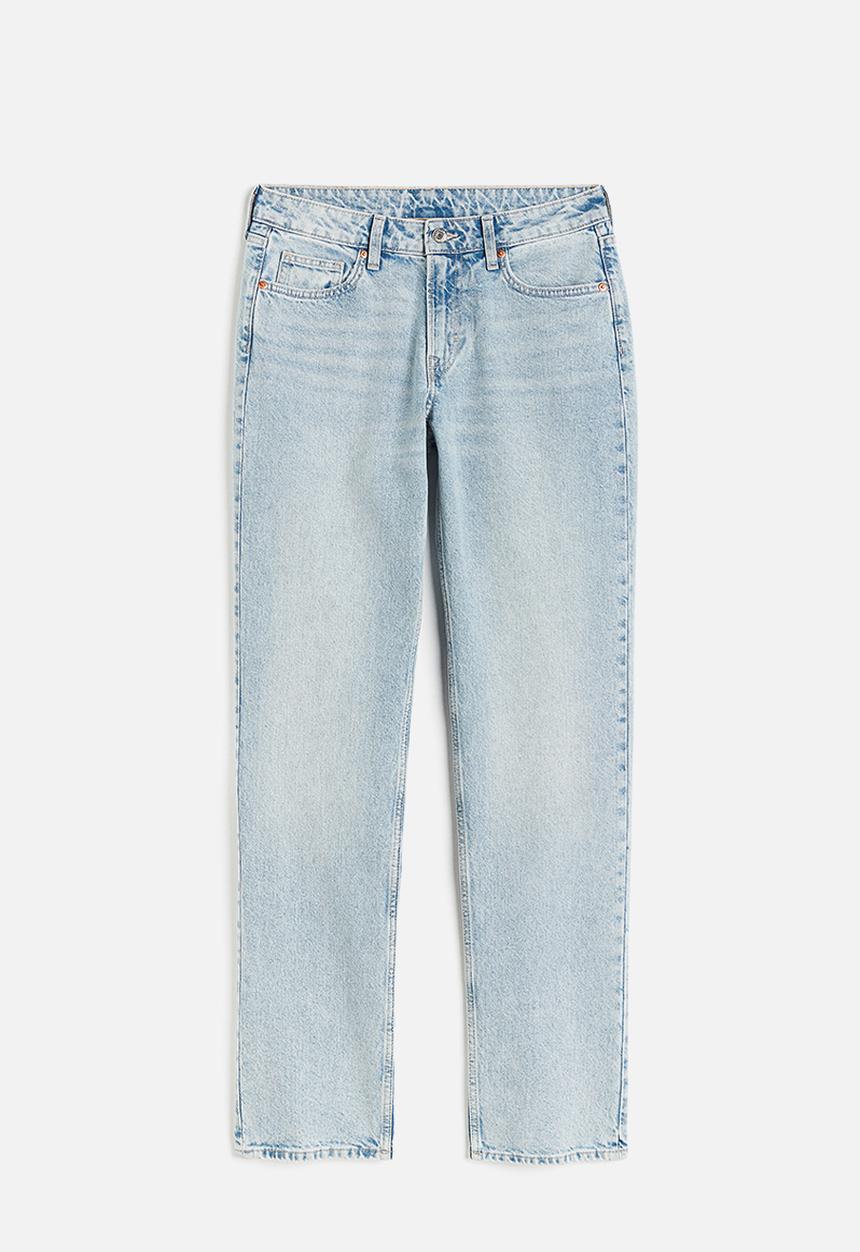H&M - Curvy fit straight regular jeans -  light denim blue