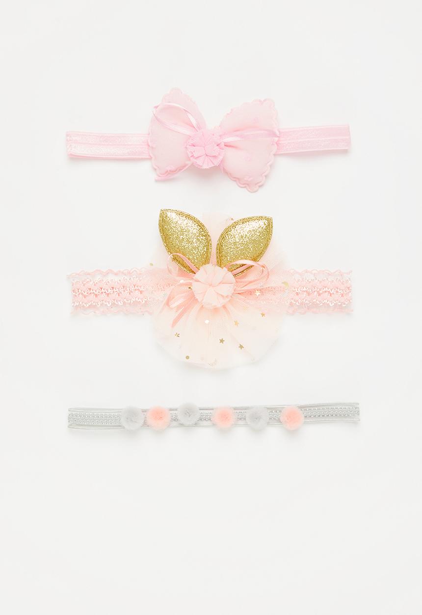 Pop Candy - Baby 3pk occasion headbands - pink