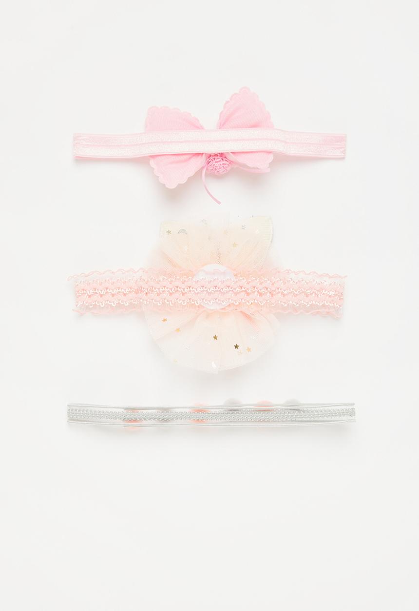 Pop Candy - Baby 3pk occasion headbands - pink