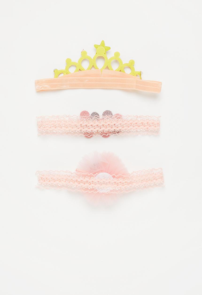 Pop Candy - Baby 3pk occasion headbands - pink multi