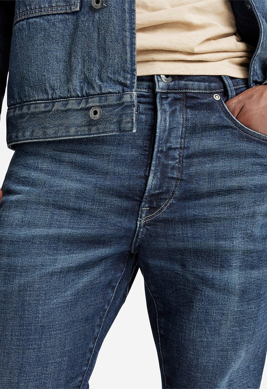 G-STAR - D-Staq 3D Slim Heavy elto pure superstretch - worn in himalayan blue