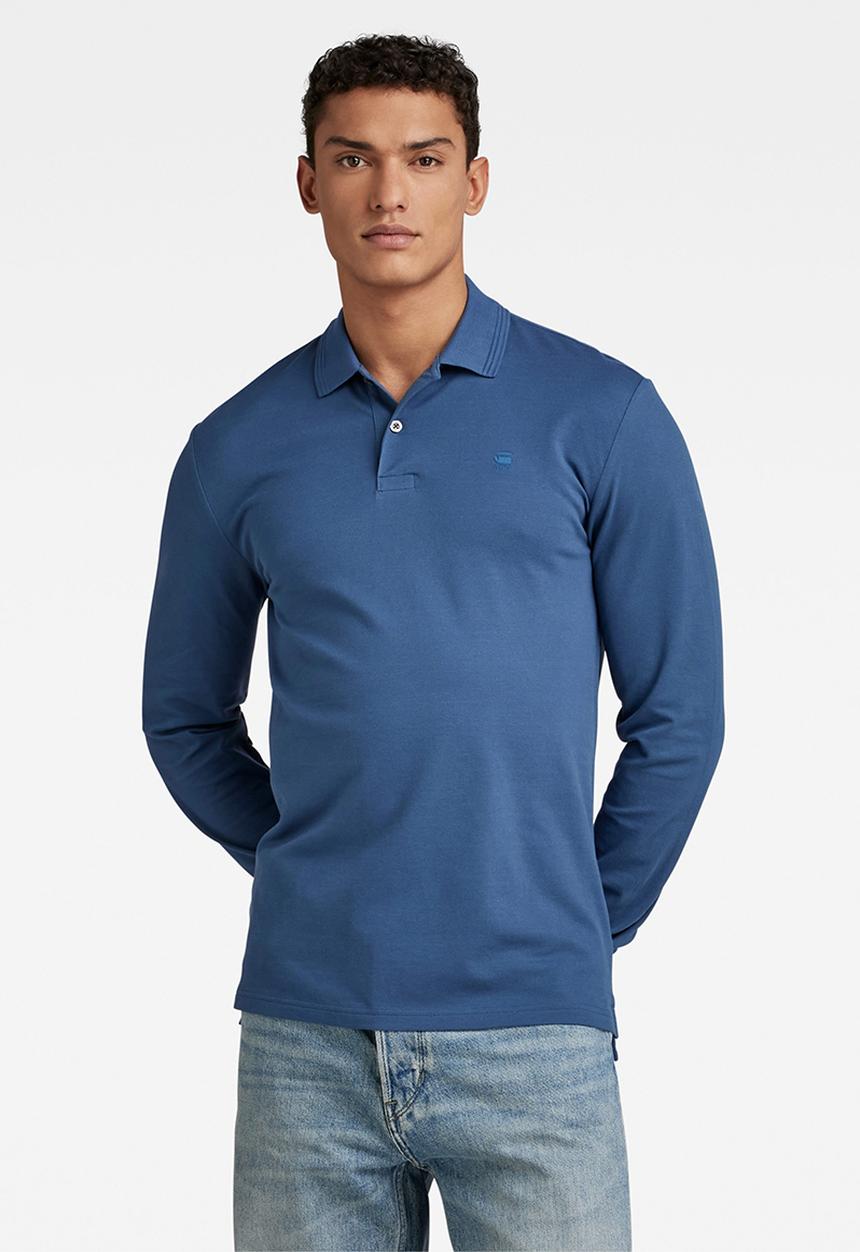 G-STAR - Dunda core polo long premium stretch pk o - rank blue