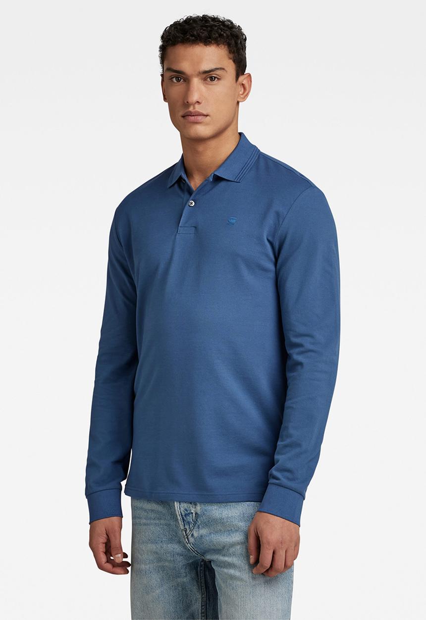G-STAR - Dunda core polo long premium stretch pk o - rank blue