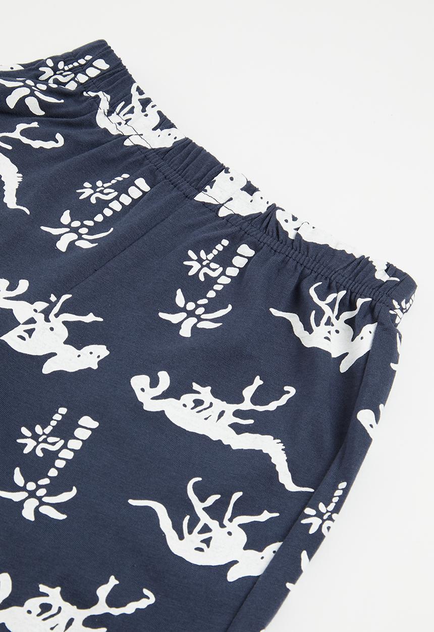 Pop Candy - Printed pj set - navy & white