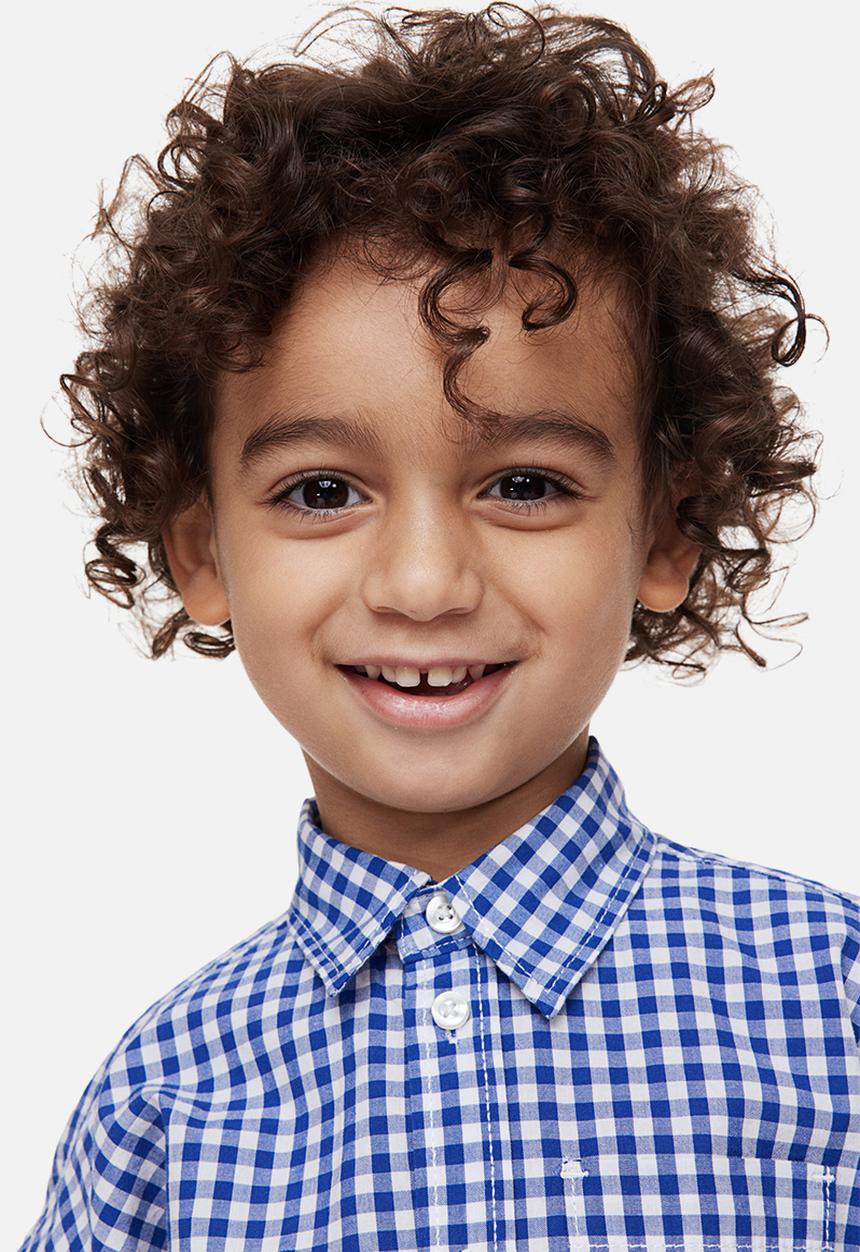H&M - Long-sleeved shirt - blue / checked 