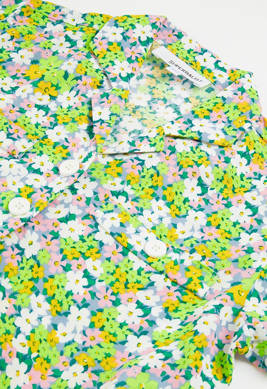 Superbalist - Crop shirt and short set - retro floral print