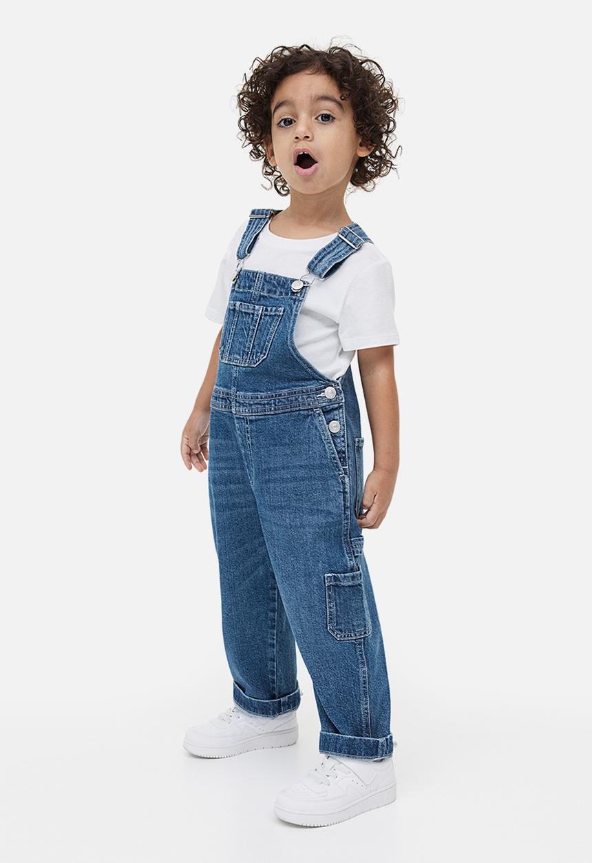H&M - Denim dungarees - dark denim blue 