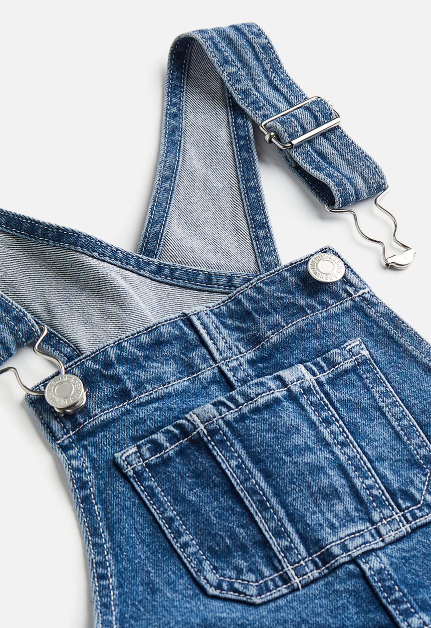 H&M - Denim dungarees - dark denim blue 
