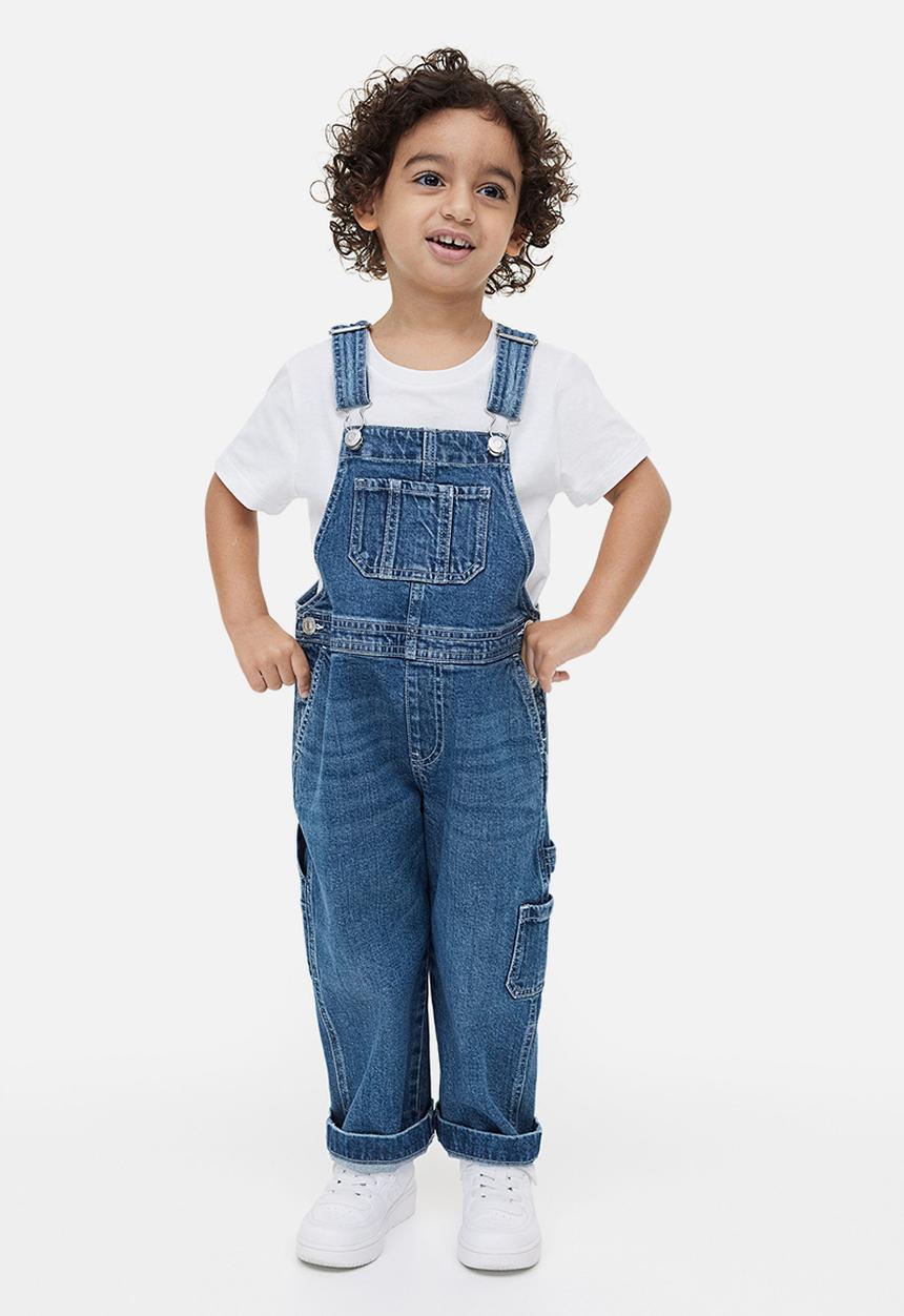 H&M - Denim dungarees - dark denim blue 