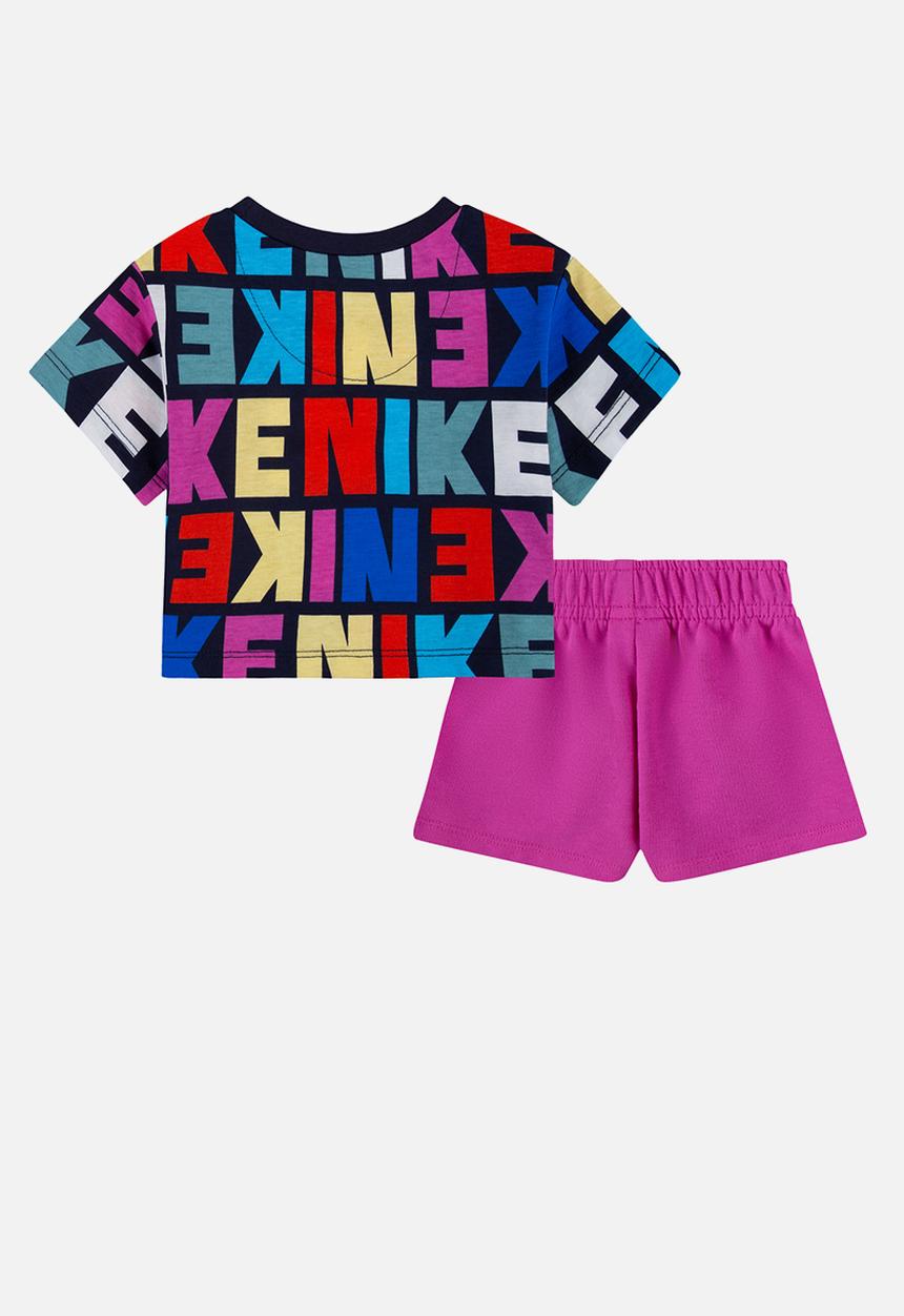 Nike - Nkg knit short set - active fuchsia