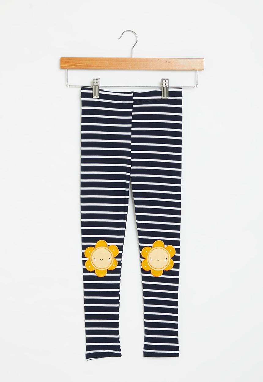 Pop Candy - Printed leggings - navy & white
