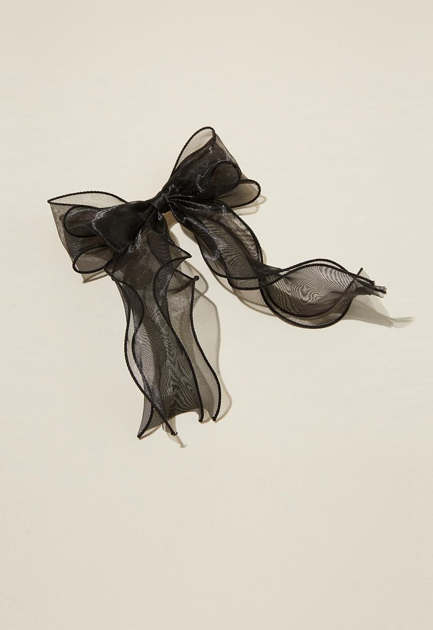 Rubi - Tilly hair bow - black
