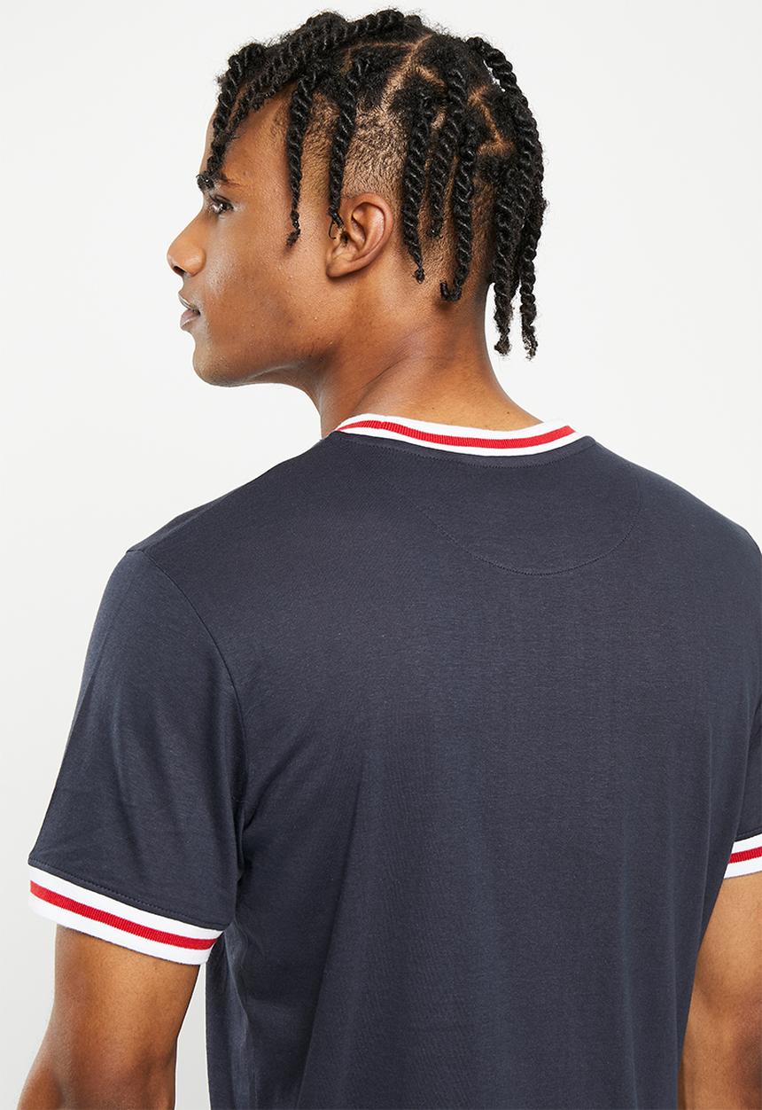 Brave Soul - Emb tee - navy