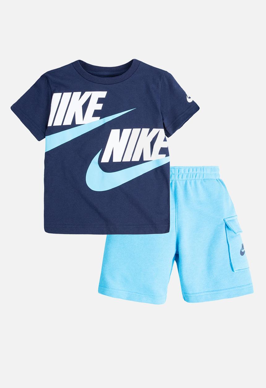 Nike - Nkb b nsw hbr cargo short set - baltic blue