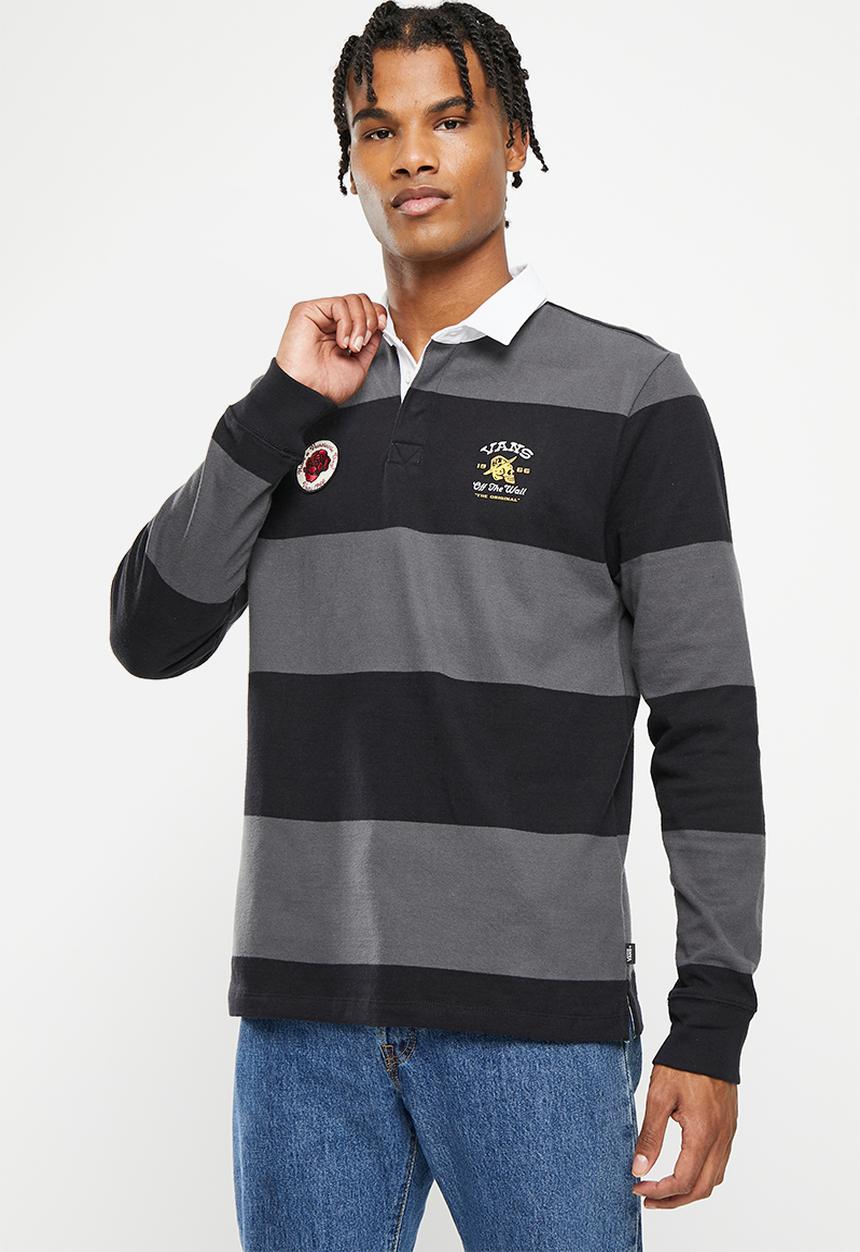 Vans - Desert hi rugby shirt - black asphalt