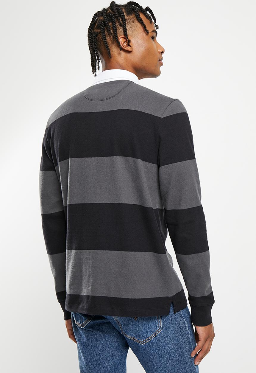Vans - Desert hi rugby shirt - black asphalt