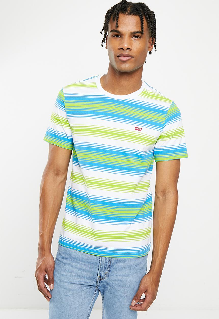 Levi’s® - Short sleeve original hm tee - fizzy strips swedish blue