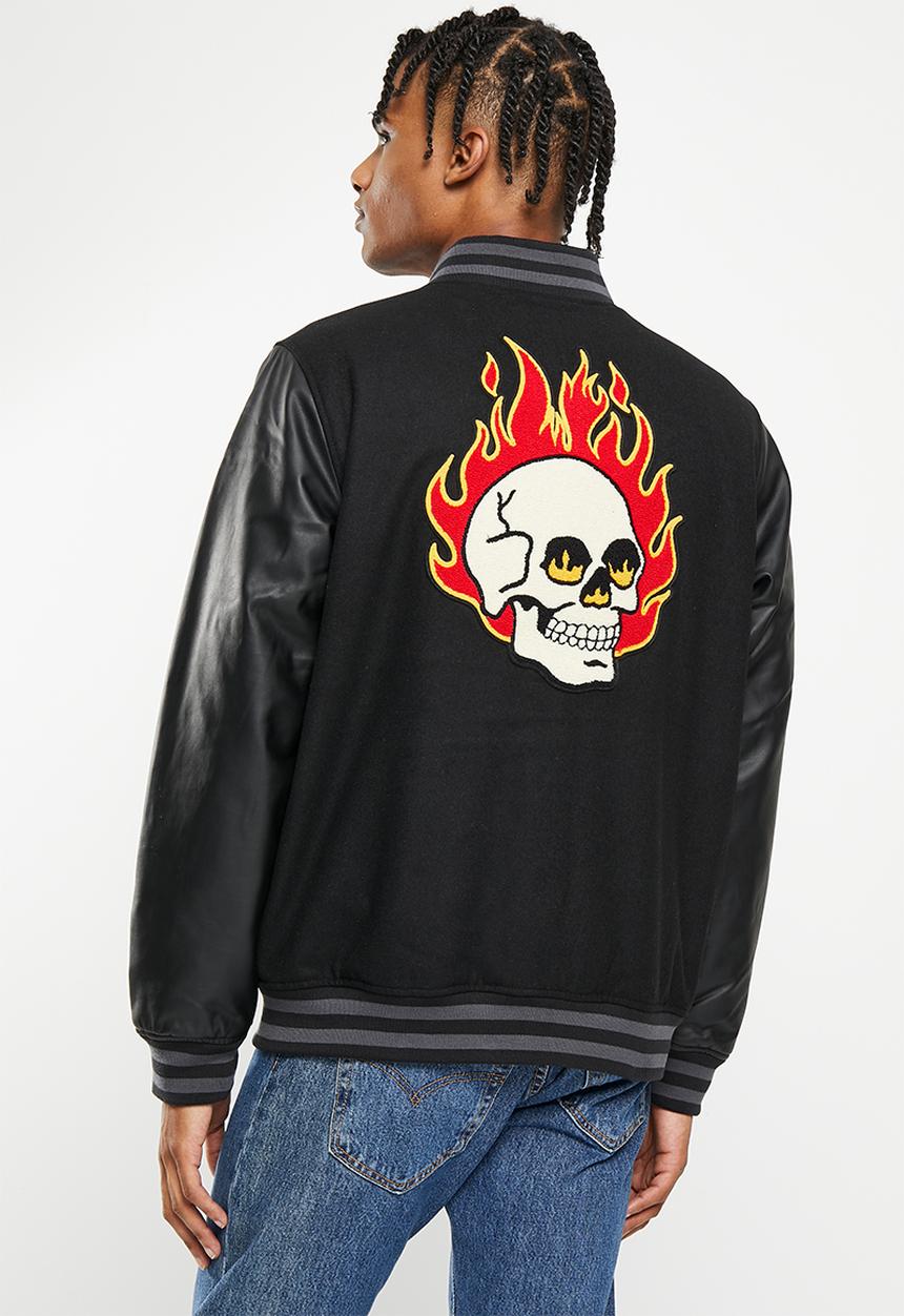 Vans - Stevens varsity jacket - black