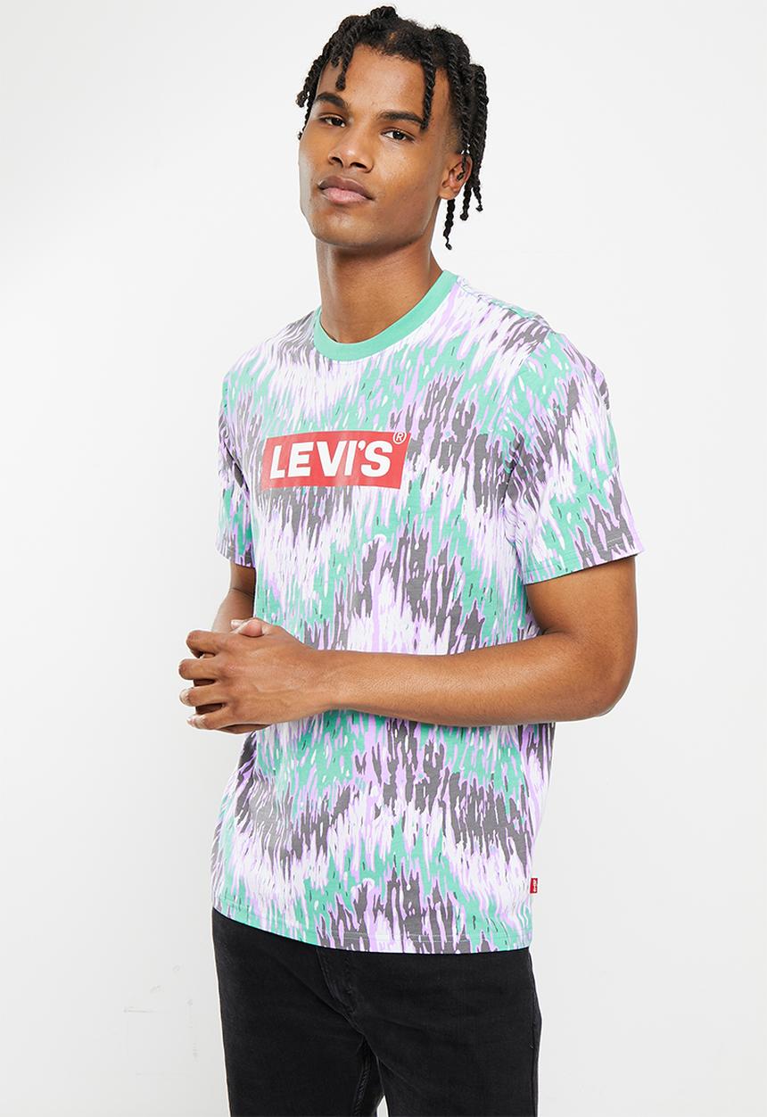Levi’s® - Short sleeve relaxed fit tee - ssnl expression boxtab aop