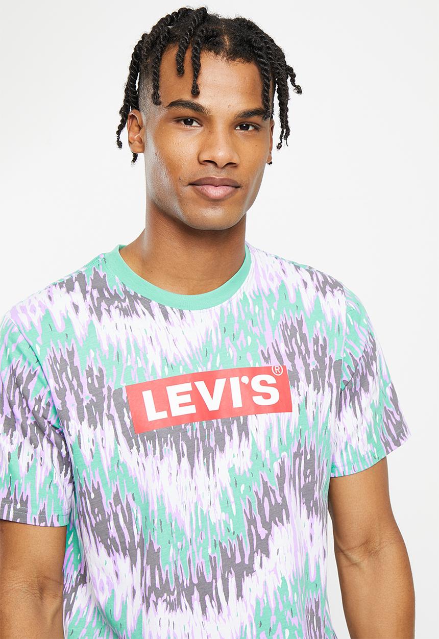 Levi’s® - Short sleeve relaxed fit tee - ssnl expression boxtab aop