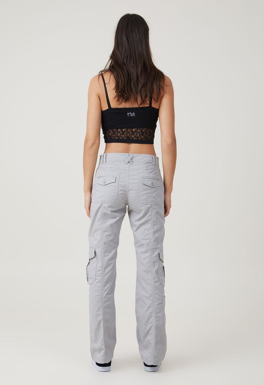 Cotton On - Bootleg cargo pant - slate