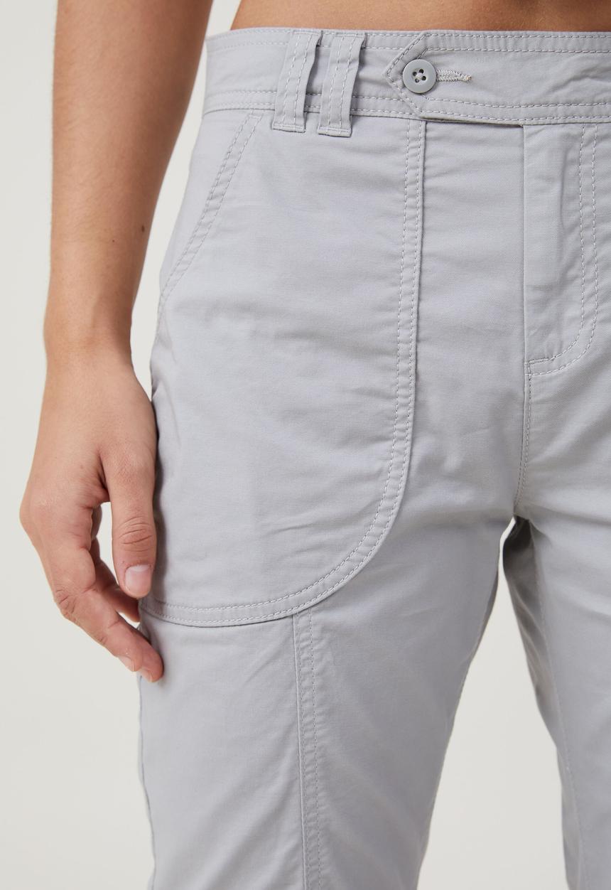 Cotton On - Bootleg cargo pant - slate